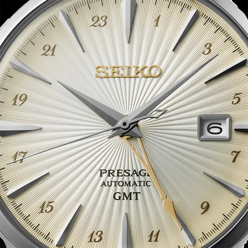 Seiko Presage Cocktail Time 'Acacia' GMT Men's Watch- SSK041J1